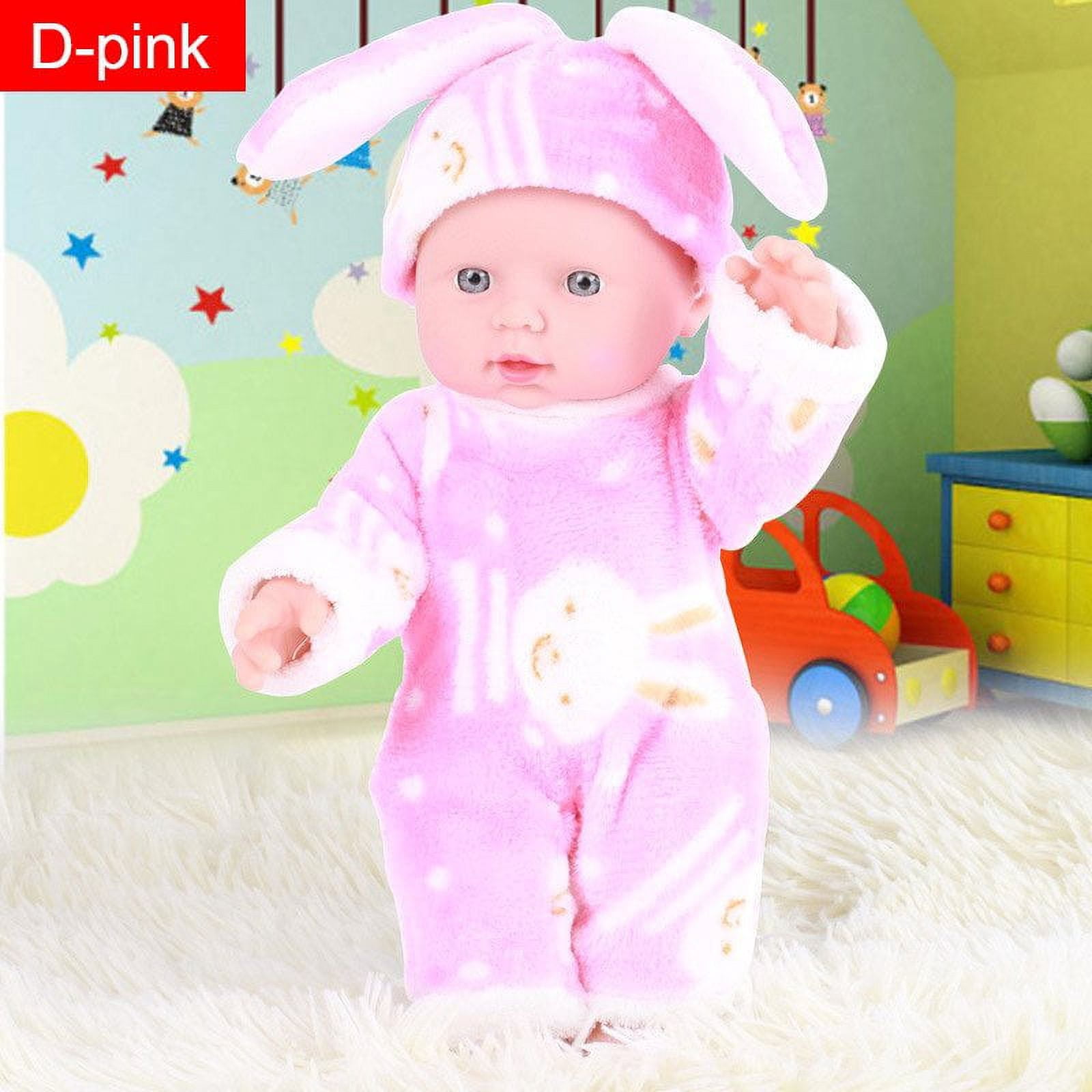 1 Pcs Poupée Bébé Simulation Jouet Cadeau Éducatif Infirmière pour Enfants Bain d-Rose