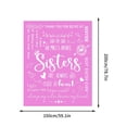 thumbnail image 3 of Dvkptbk Envelope Flannel Blanket Print Sister Envelope Blanket Birthday Gift Friend Blanket, 3 of 5