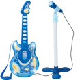 thumbnail image 1 of Guitare Flash pour Enfants 19 Pouces avec Microphone et Support - Jouet Musical Parfait pour Faire Semblant!, 1 of 5