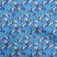 thumbnail image 1 of oneOone Cotton Silk Medium Blue Fabric Tropical Sewing Craft Projects Fabric Prints By Yard 42 Inch Wide, 1 of 5