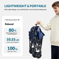 thumbnail image 2 of Wagon Carts Foldable, 94L Collapsible Wagon Cart Ultra Compact Lightweight 10.25LbS , Portable Folding Utility Shopping Carts ( Small Size 29"L x 16.7"W x 35.4"H, Blue), 2 of 9