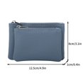 thumbnail image 3 of Openpig Coin Purse, Portable PU Leather Coin Purse with Zipper Coin Purse Mini Change Purse Small Coin Purse for Women Credit Card Folded Bills ID Key Headset Lipstick, 3 of 4