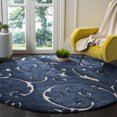 thumbnail image 1 of SAFAVIEH Florida Douglas Floral Vines Shag Area Rug, 1 of 6