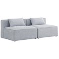 thumbnail image 1 of Meridian Furniture Canapé Modulaire Cube Gris en Lin Durable, 1 of 3
