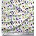 thumbnail image 1 of Soimoi Polyester Crepe Fabric Flower Artistic Print Fabric by Yard 42 Inch Wide, 1 of 3