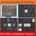 thumbnail image 1 of Replacement Keycap Key cap Hinge For MSI GS76 GF76 GF66 GL66 Stealth 11ue 11ug 11uh MS-17M1-17L1-1581-1582-17K3 Keyboard 2 Keycap, 1 of 5