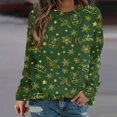 thumbnail image 1 of Costumes de Noël en Solde Mode Femmes Imprimé Manches Confortable Respirant Sweat-Shirt Col Rond Grande Taille pour Femmes, 1 of 5