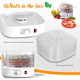 thumbnail image 4 of NutriChef Food Dehydrator Machine - Professional Electric Multi-Tier Food Preserver, Meat or Beef Jerky Maker, Fruit /Vegetable Dryer with 5 Stackable Trays, High-Heat Circulation - (PKFD06), 4 of 8