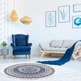 thumbnail image 1 of Round Area Rug 3' Diameter with Tassels Bohemian Washable Chic Bohemian Mandala Hand Woven Round Rugs, Non-Slip Soft Floor Carpet for Living Room Bedroom Nursery Decor, 1 of 4