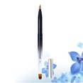 thumbnail image 2 of EeaseCA Retractable Lip Brush Cosmetic Tool Compact Portable Metal Shell Lip Brush Makeup Brush Flexible Lipstick Lip Gloss Applicator Brush Makeup Tools (Black Gradient), 2 of 7