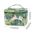 thumbnail image 3 of Trousse de Maquillage Tropicale en Toile Sacs Cosmétiques Pochette de Rangement pour Femmes, 3 of 3