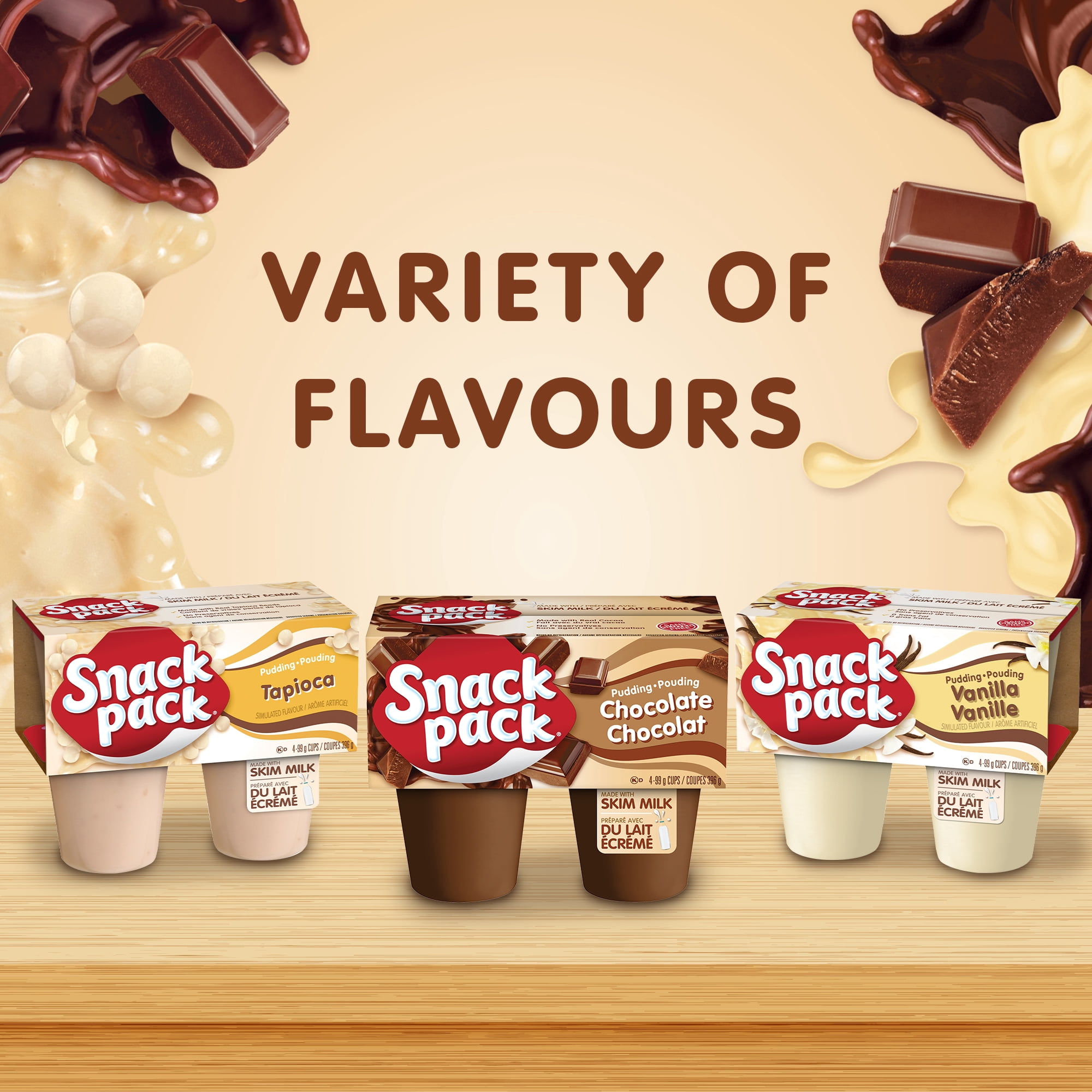 Snack Pack® Coupes de Pouding au Caramel au Beurre