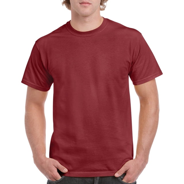 Gildan Mens Heavy Cotton T-Shirt, M, Garnet