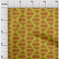 thumbnail image 2 of oneOone Velvet Orange Fabric Geometric Sewing Material Print Fabric By The Yard 58 Inch Wide, 2 of 4