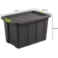 thumbnail image 2 of Sterilite Tuff1 Latching 30 Gallon Plastic Storage Tote Container (12 Pack), 2 of 9