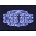 thumbnail image 1 of Ahgly Tapis Rectangulaire Lavable en Machine, Bleu Nuit, 6 Pieds x 9 Pieds, 1 of 7