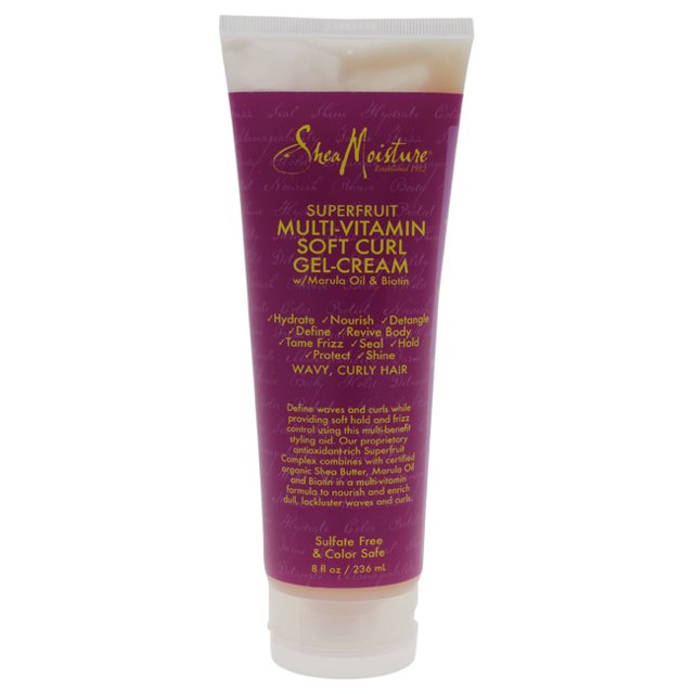 Superfruit Multi Vitamin Soft Curl Gel Cream by Shea Moisture for Unisex - 8 oz Cream