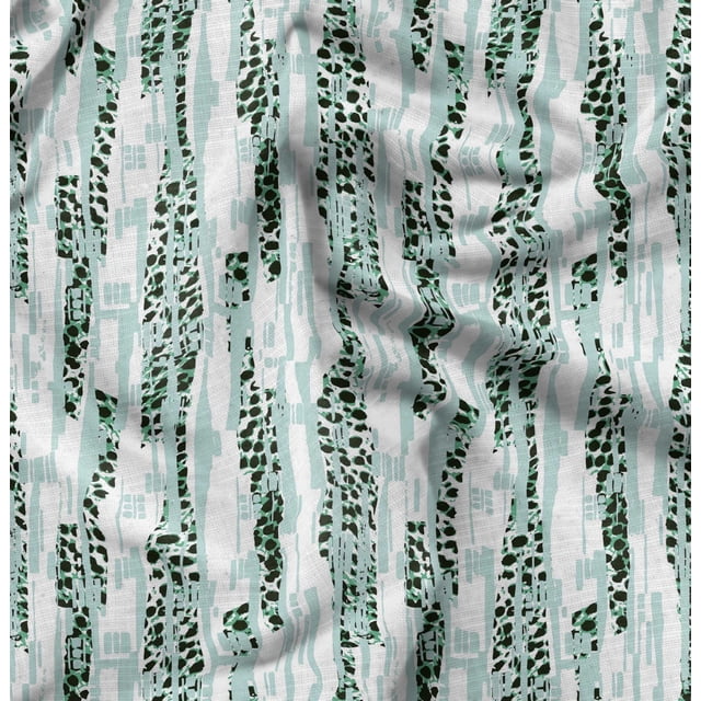 Soimoi Poly Georgette Fabric Leopard Animal Skin Fabric Prints By Yard 42 Inch Wide