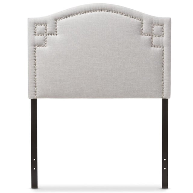 Bowery Hill Tête de Lit Moderne Rembourrée pour Lit Simple en Beige Grisâtre