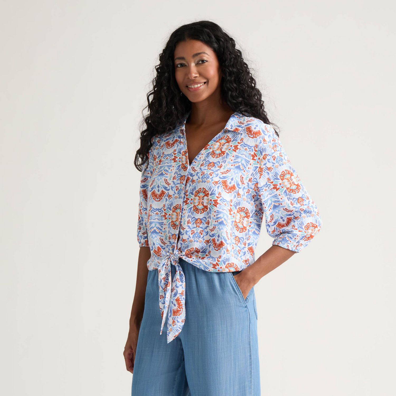 Blouse à nœud Mexx pour femme