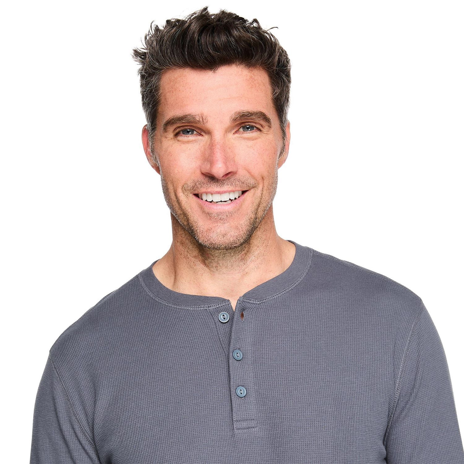 George Men's Long-Sleeve Henley T-Shirt