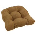thumbnail image 1 of 19-inch U-Shaped Micro Suede Tufted Dining Chair Cushion, 1 of 2