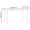 thumbnail image 5 of vidaXL 7 Piece Garden Dining Set Black Steel and Textilene, 5 of 5