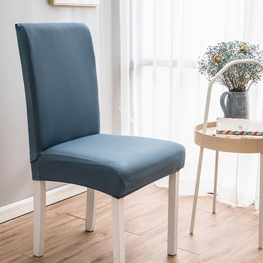 TopLLC Chair Covers for Dining Room, Stretch Solid Color Chair Slipcovers, Soft Breathable Dust-proof Spandex Decorative Seat Cover Elastic Removable Washable Universal Chair Protector for Kitchen