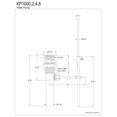 thumbnail image 4 of Kingston Brass KP1000 Plastic Pop-Up Drain with Overflow, Polished Chrome, 4 of 5