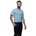 thumbnail image 2 of BESTMAN Printed Shirts For Men Short Sleeve Button Down Casual Cotton Shirt, 2 of 5