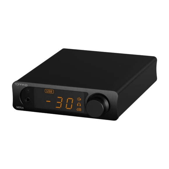 Topping MX3s Amplifier 62W x 2 Class D Power amp Subwoofer Out 700mW x 2 Headphone amp 24-bit/192kHz AKM USB C DAC Bluetooth Support