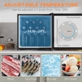 thumbnail image 4 of HOMCOM 1.1 Cubic Feet Compact Mini Freezer with Adjustable Temperature, 4 of 10