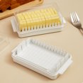 thumbnail image 4 of Boîte de Rangement pour Fromage Frais, Réutilisable, Gobelet en Plastique, Sans Bpa, Compacte, pour la Cuisine, pour Conserver le Fromage, pour Organiser le Réfrigérateur, PENDANE, Blanc, 4 of 4