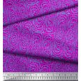 thumbnail image 2 of Soimoi Pink Moss Georgette Fabric Leopard & Wild Animal Skin Printed Craft Fabric by The Yard 42 Inch Wide, 2 of 3