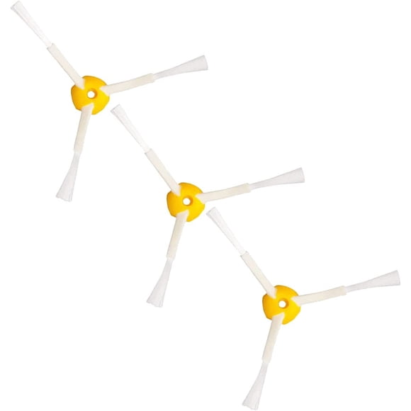 Brosses Latérales de Rechange (Lot de 3) Compatibles avec iRobot Roomba Séries 500 & 600 & 700 Aspirateur, Brosses Latérales à 3 Bras Compatibles avec iRobot Aspirateur 600 610 620 760 770 780
