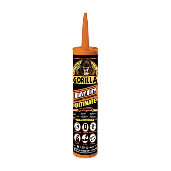 Gorilla 1000925 Adhésif de Construction de 9 oz, Lot de 12