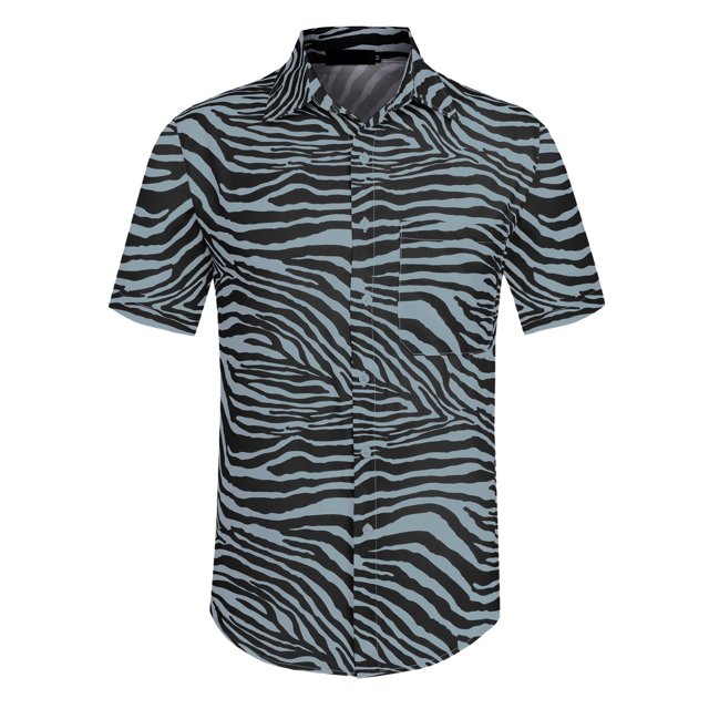 INSPIRE CHIC Chemise Hawaïenne de Plage pour Homme à Manches Courtes, Boutonnée à l'Avant