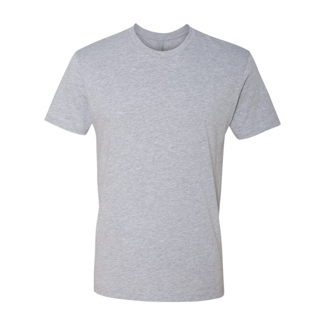 Next Level Cotton Short Sleeve Crew, M, Heather Grey