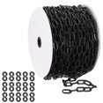 thumbnail image 1 of Uxcell Black Plastic Chain, 164 ft 6mm Safety Barrier Chain for Crowd Control, 1 of 7