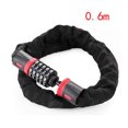 thumbnail image 3 of TFixol Durable Outdoor Bike Chain Lock with Password Protection for Mountain Bikes and Electric Motorcycles, Lightweight and Compact Design, 1.2m Length, Black/Grey, 3 of 7