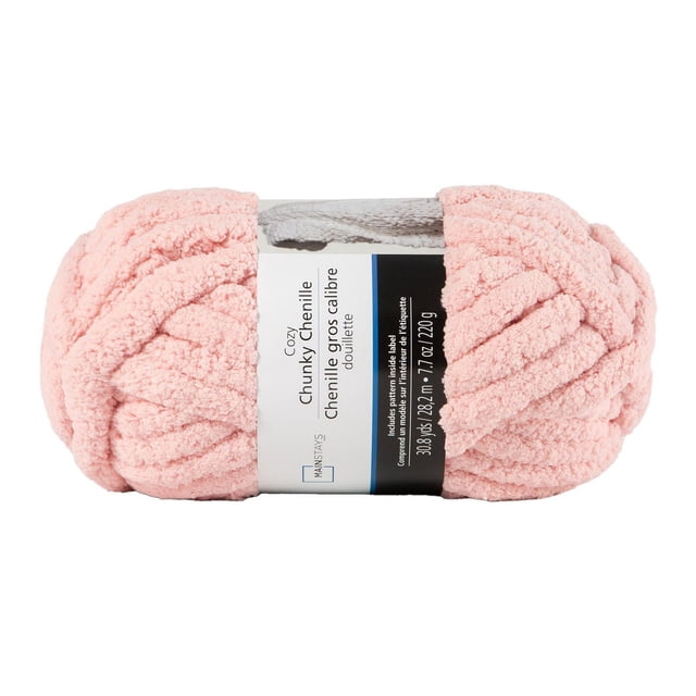MAINSTAYS Rose Chunky Chenille Yarn