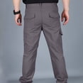 thumbnail image 4 of cllios Cargo Pantalon pour Hommes Grande Taille Pantalon Tactique Résistant à l'Eau Pantalon Cargo en Ripstop Léger EDC Pantalon de Travail de Randonnée Extérieur Séchage Rapide Pantalon de Travail Multi-Poches, 4 of 4