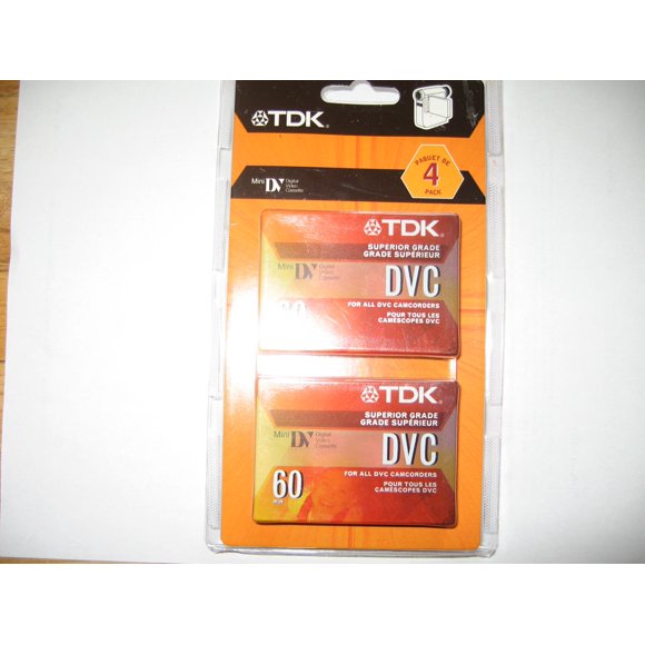 Tdk Digital Video Cassette 60 Min 4 Pk