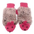 thumbnail image 2 of XZNGL Cartoon Hedgehog Wool Double Layer Thermal Insulation with Finger Weave Gloves, 2 of 7