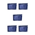 thumbnail image 1 of Decodeary Durable Pouch For Organizing Documents In Office Portable Zippered Pouch Navy Blue 5Set, 1 of 6