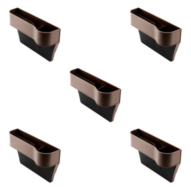 mmirethe Gap Filler Organizer High Performance with Cup Holder Brown Right 5Set