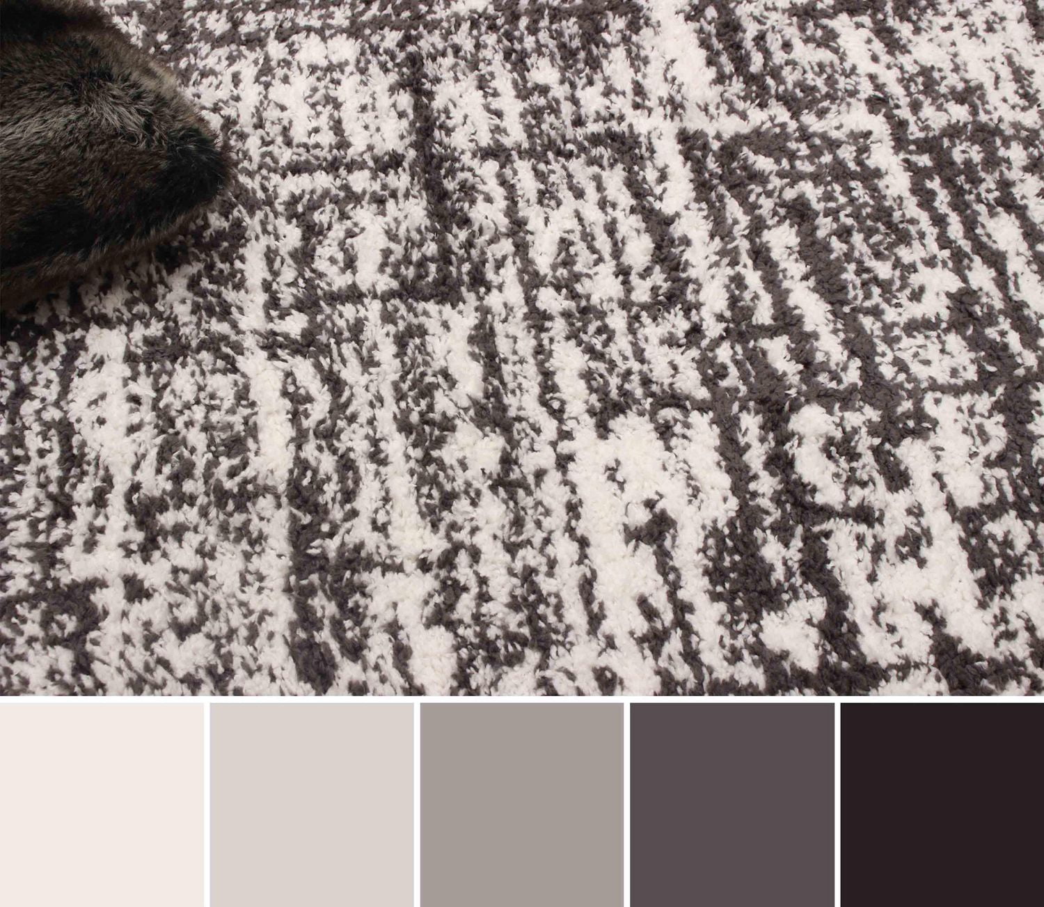 ECARPET Colton Contemporary/Modern, Plush & Shags Area Rug for Living Room, Bedroom, Dining Entrance, Hallway and More.