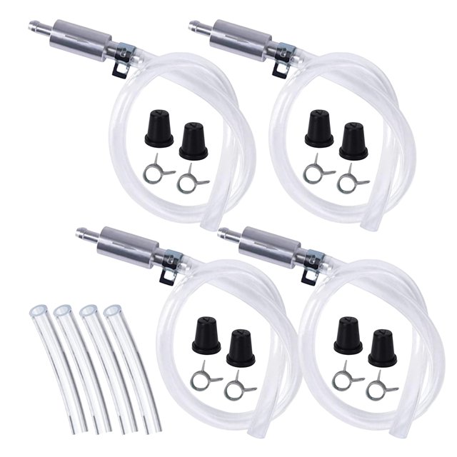 Motorcycle Brake Bleeder Kit with Nozzle Cap Universal Hydraulic Brake Fluid Bleeder One-Way Check Valve Tube Bleeding Tool Set