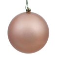thumbnail image 1 of Vickerman N592058DCV Ornement de Boule en Forme de Bonnet Percé Or Rose, 8 Po., 1 of 5