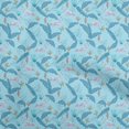 thumbnail image 1 of oneOone Cotton Poplin Light Blue Fabric Tropical Craft Projects Decor Fabric Printed By The Yard 42 Inch Wide, 1 of 4